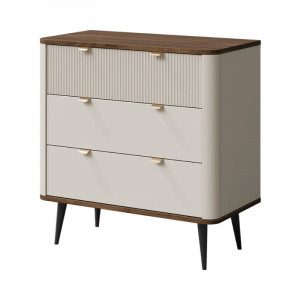 Комод MARLY REG 11 90х82х40 кашемір / горіх