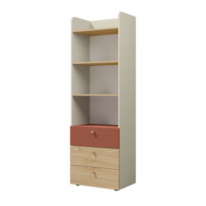 Шафа YUKI REG 5 60х185х40 сірий / бежевий / дуб / коньяк