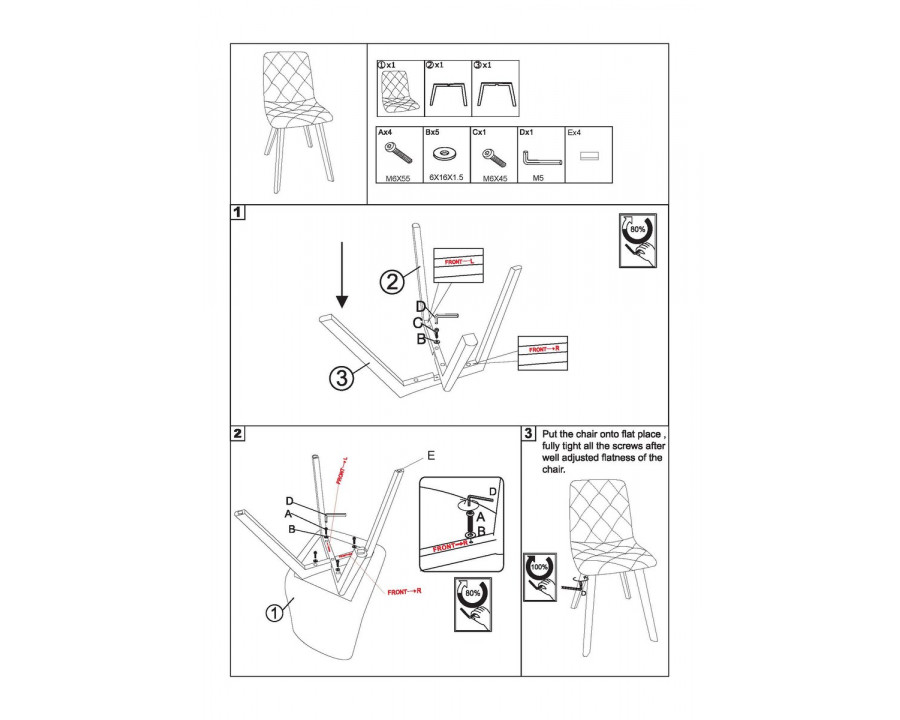 Стілець ANETTE каркас дерево / Темний беж