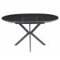 Стіл обідній розкладний GENEWA CERAMIC 105(140)*105 стіл Чорний