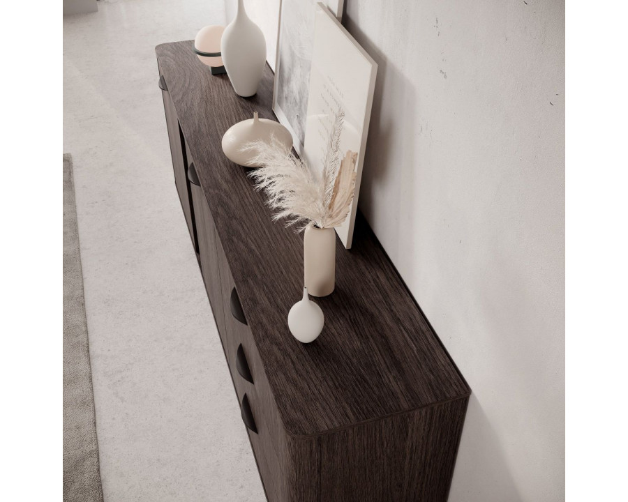 Комод Веріс / Veris 2D3S/195 2-дверний з 3 шухлядами Дуб дунін/чорний