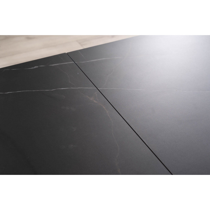 Стіл обідній розкладний SALVADORE CERAMIC 160(240)*90 чорний SAHARA NOIR/чорний мат SALVADORECC160