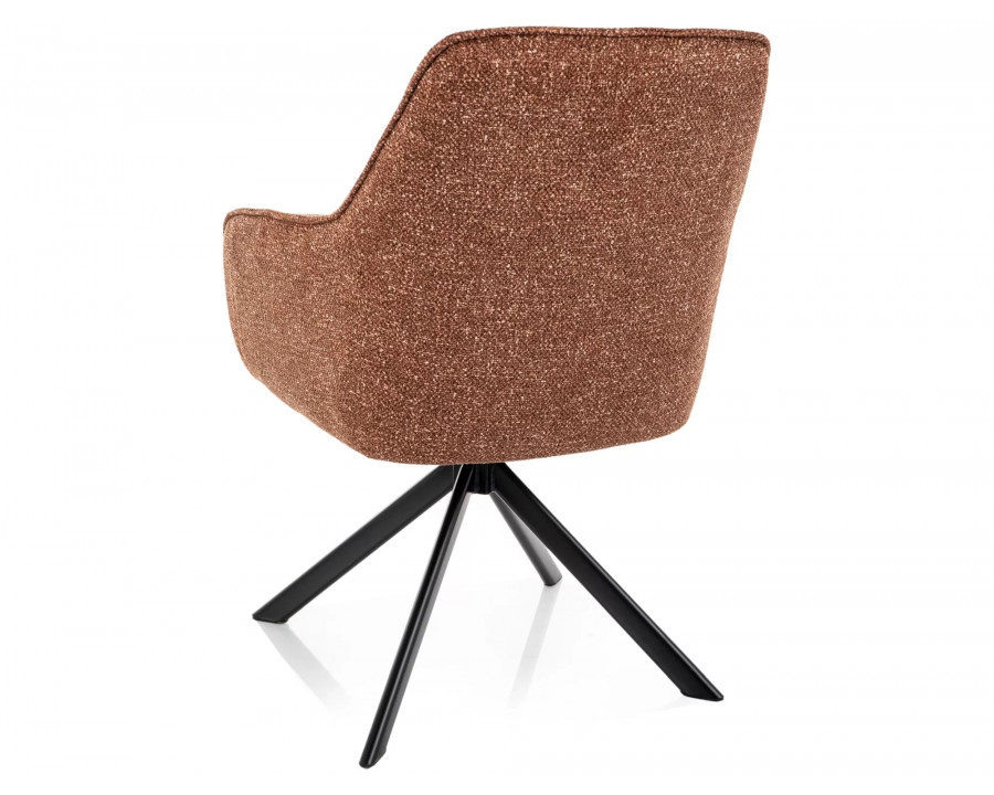 Стілець кухонний обідній м'який Notti Leo Кемел тканина / Чорний каркас