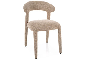Стілець кухонний обідній м'який Cava Бежева тканина / Бежевий каркас