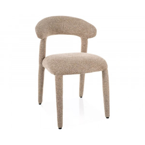 Стілець кухонний обідній м'який Cava Бежева тканина / Бежевий каркас