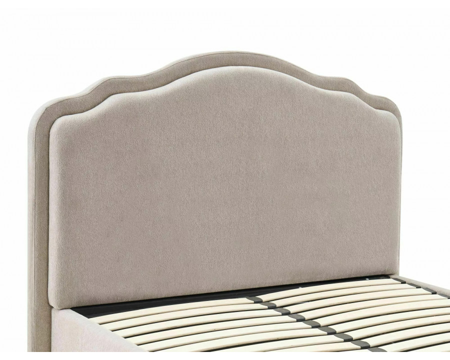 Ліжко полуторне м'яке Florencja Raven 140×200 Бежева тканина