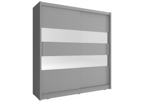 Шафа-купе Мая II / Maja II 200 2-дверна з дзеркалом Графіт 200х62х214 см.