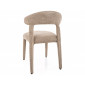 Стілець кухонний обідній м'який Cava Бежева тканина / Бежевий каркас