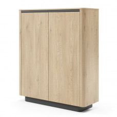 Комод високий Торро / Torro 2D/113 2-дверний Дуб кремона/чорний