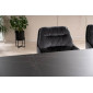 Стіл обідній розкладний SALVADORE CERAMIC 160(240)*90 чорний SAHARA NOIR/чорний мат SALVADORECC160