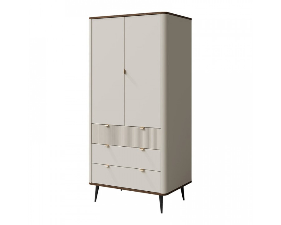 Вітрина MARLY REG 1 90х191х40 кашемір / горіх