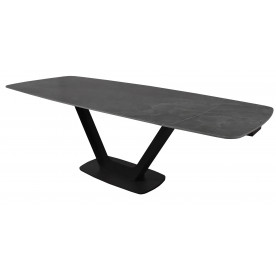 Force Dark Mystic Grey стіл розкладний кераміка 100x160-240 см