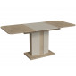 Обідній стіл розкладний CRYSTAL D/S 120(180)х80 дуб кремона котта/стоун бейж