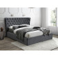 Ліжко двуспальне CARVEN VELVET 160x200 колір сірий BLUVEL 14