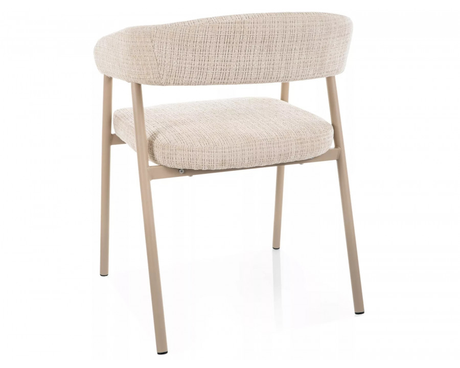 Стілець кухонний обідній м'який Katana Бежева тканина / Кашемір каркас
