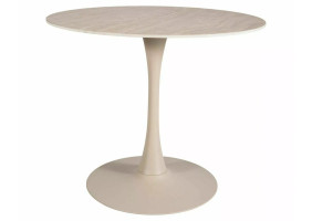 Стіл обідній кухонний Amadeo ø90 см Кашемір Беж