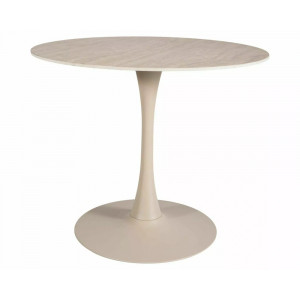 Стіл обідній кухонний Amadeo ø90 см Кашемір Беж