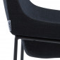 Comfy напівбарний стілець Чорний