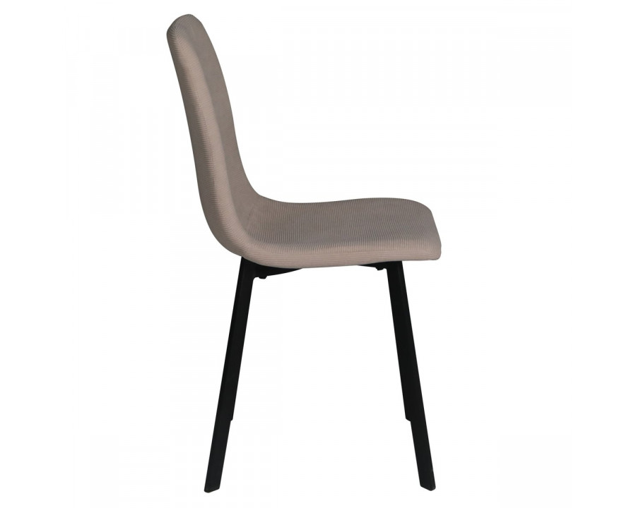 Стілець кухонний TIVO Чорний каркас / Світлий беж тканина