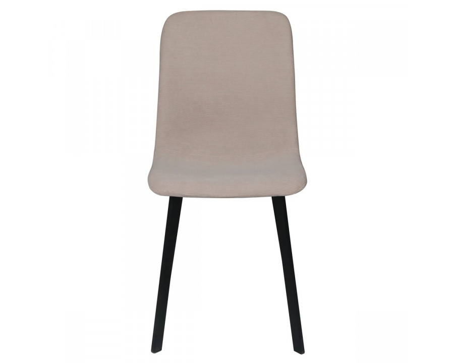 Стілець кухонний TIVO Чорний каркас / Світлий беж тканина