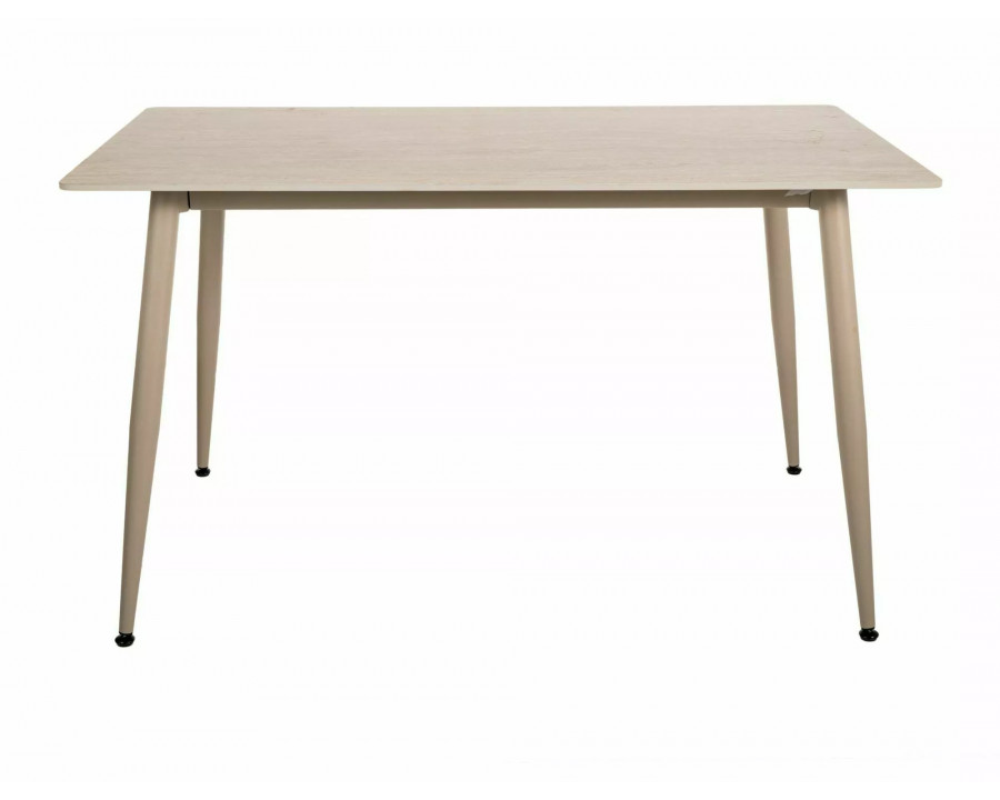 Стіл обідній кухонний Rion 130×70 см Кераміка Беж / Кашемір каркас