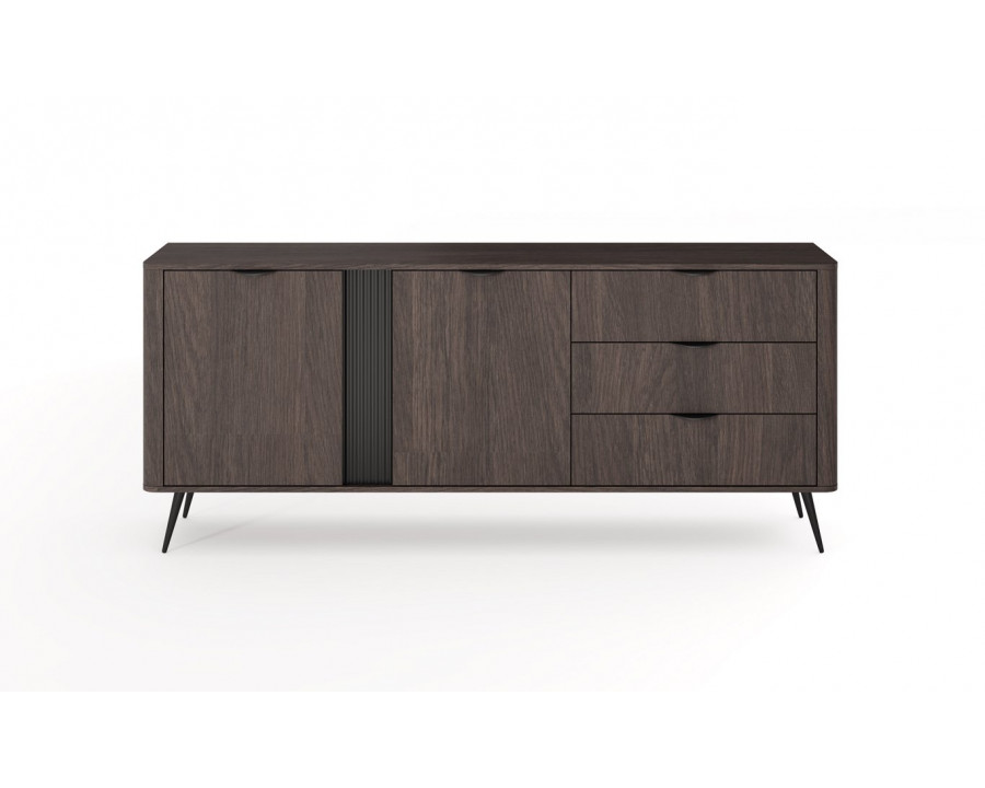 Комод Веріс / Veris 2D3S/195 2-дверний з 3 шухлядами Дуб дунін/чорний