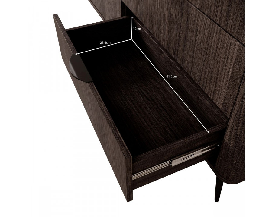 Комод Веріс / Veris 2D3S/195 2-дверний з 3 шухлядами Дуб дунін/чорний