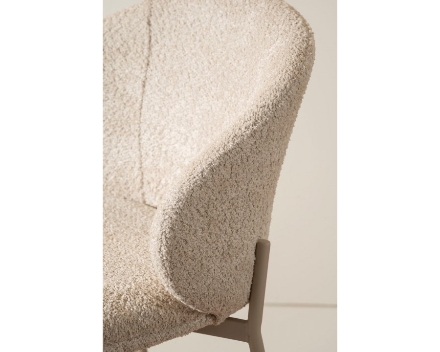 Напівбарний стілець RINO кашемір каркас/бежева тканина