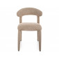 Стілець кухонний обідній м'який Cava Бежева тканина / Бежевий каркас