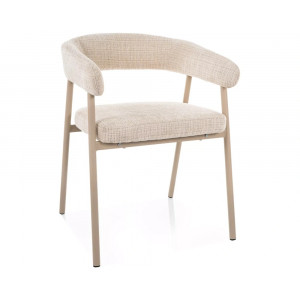 Стілець кухонний обідній м'який Katana Бежева тканина / Кашемір каркас