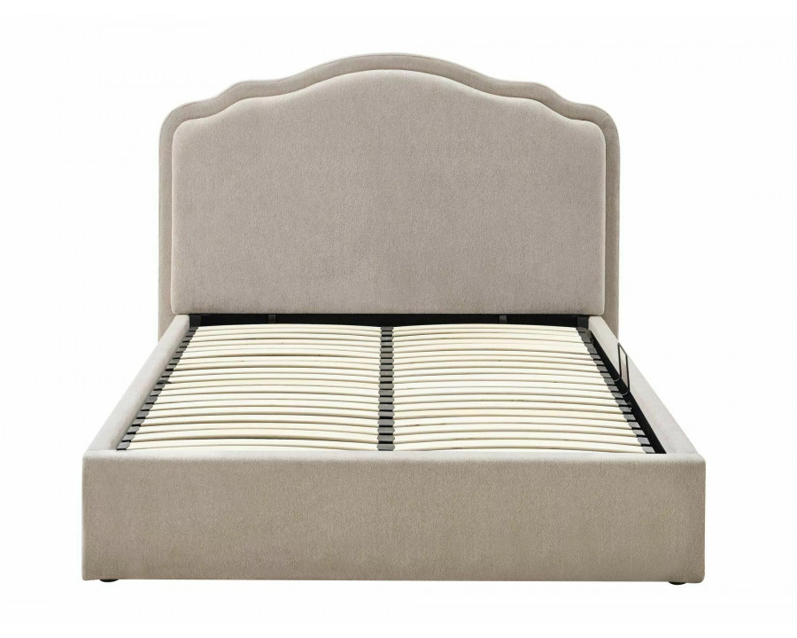 Ліжко полуторне м'яке Florencja Raven 140×200 Бежева тканина