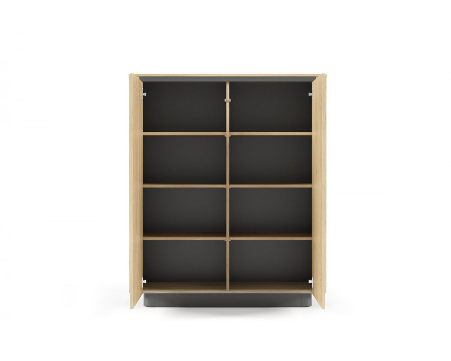 Комод високий Торро / Torro 2D/113 2-дверний Дуб кремона/чорний