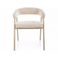 Стілець кухонний обідній м'який Katana Бежева тканина / Кашемір каркас