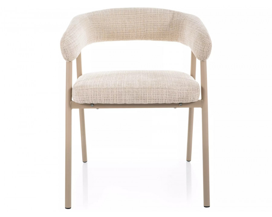 Стілець кухонний обідній м'який Katana Бежева тканина / Кашемір каркас