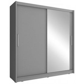 Шафа-купе Мая I / Maja I 180 2-дверна з дзеркалом Графіт 180х62х200 см.