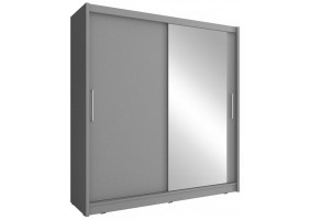 Шафа-купе Мая I / Maja I 180 2-дверна з дзеркалом Графіт 180х62х200 см.