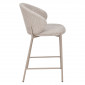Напівбарний стілець RINO кашемір каркас/бежева тканина