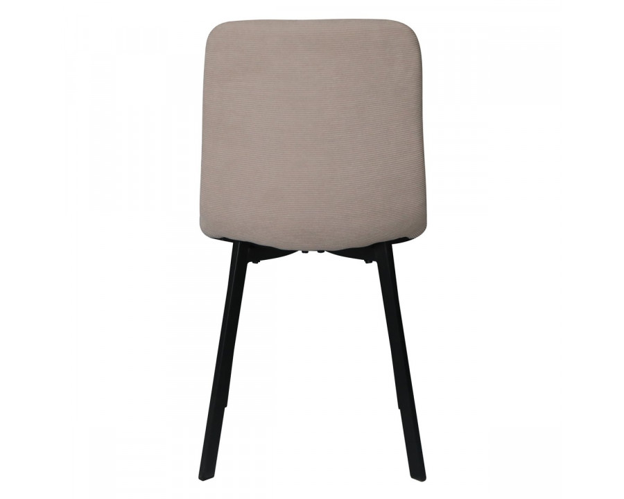 Стілець кухонний TIVO Чорний каркас / Світлий беж тканина