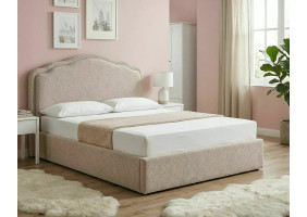 Ліжко полуторне м'яке Florencja Raven 140×200 Бежева тканина