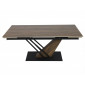 Стіл обідній розкладний GENESIS LEGNO 160(220)*90 дуб / чорний / дуб GENESISD160