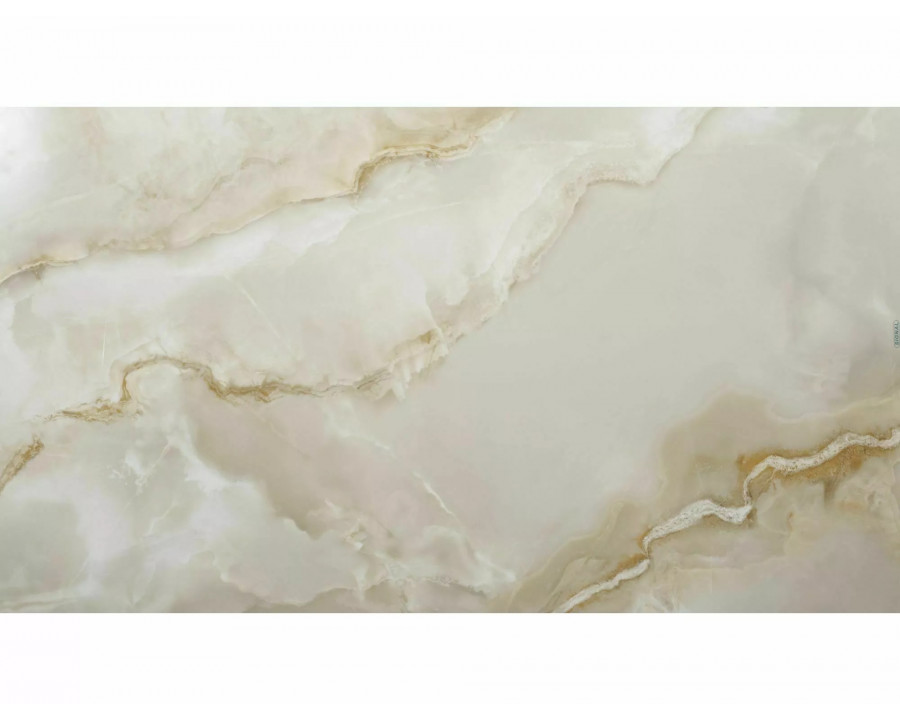 Стіл обідній кухонний розкладний Salvadore Ceramic (160–240)×90 см Кераміка Беж / Чорний каркас