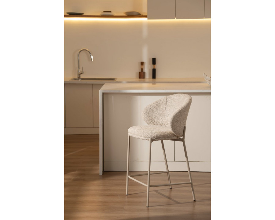 Напівбарний стілець RINO кашемір каркас/бежева тканина