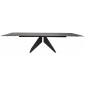 Стіл розкладний керамічний Sapphire Black Marble 200(300)*100 см. Чорний