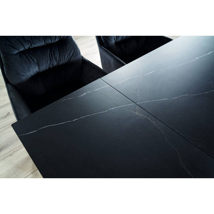 Стіл обідній розкладний WESTIN CERAMIC 160(240)*90 чорний SAHARA NOIR/чорний мат WESTINCCC160