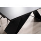 Стіл обідній розкладний WESTIN CERAMIC 160(240)*90 чорний SAHARA NOIR/чорний мат WESTINCCC160