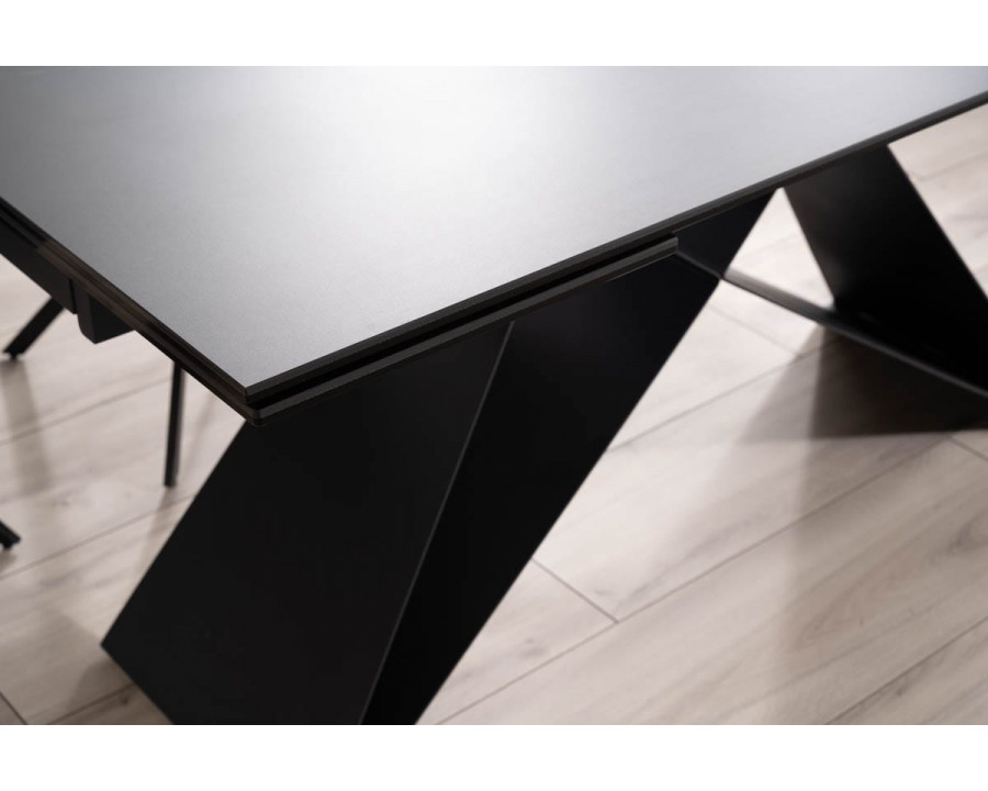 Стіл обідній розкладний WESTIN CERAMIC 160(240)*90 чорний SAHARA NOIR/чорний мат WESTINCCC160