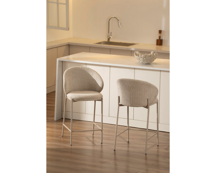 Напівбарний стілець RINO кашемір каркас/бежева тканина