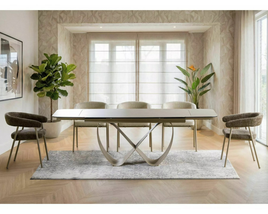 Стілець кухонний обідній м'який Katana Капучіно тканина / Кашемір каркас