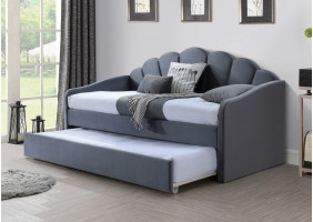 Ліжко BELLA VELVET 90х200 сірий