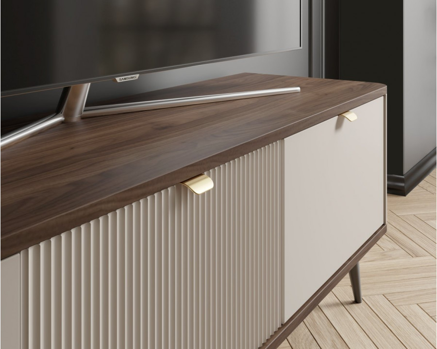 Тумба під телевізор MARLY REG 14 130х52х40 кашемір / горіх